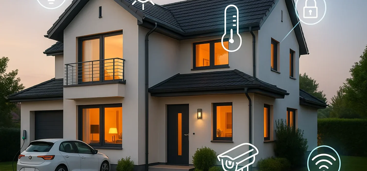 Smarthus - hus med ikoner